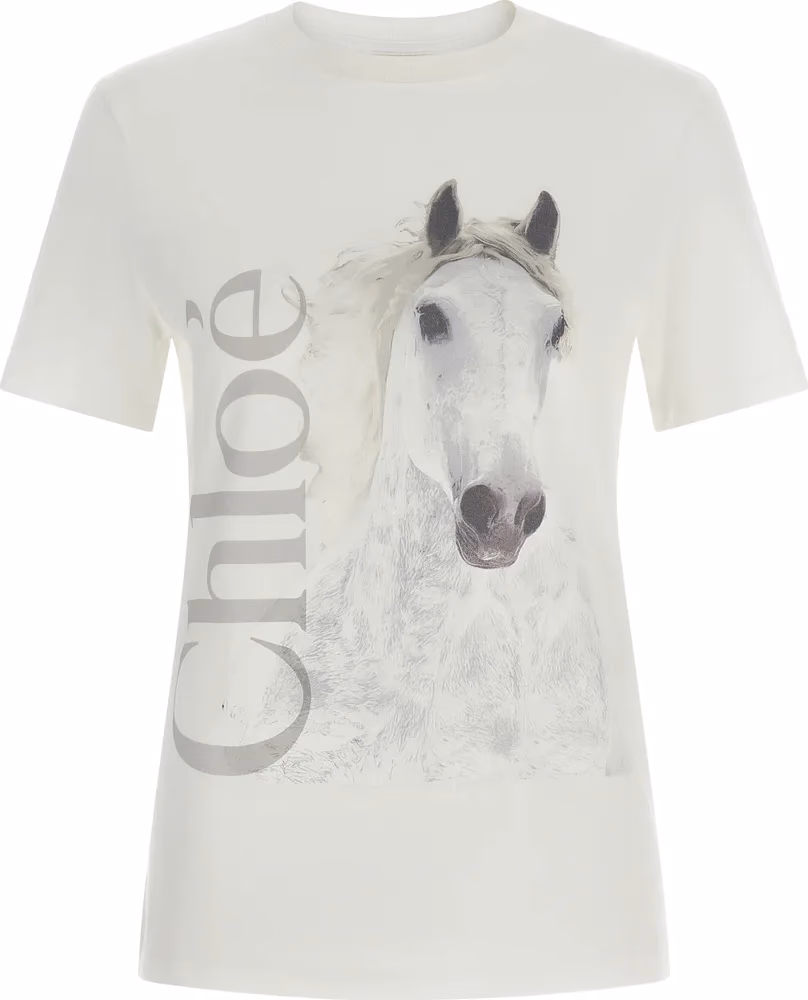 Chloé White Cotton T-Shirt