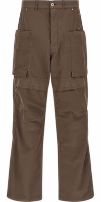 Brown Cotton Cargo Pants
