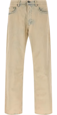 Beige Cotton Jeans Denim