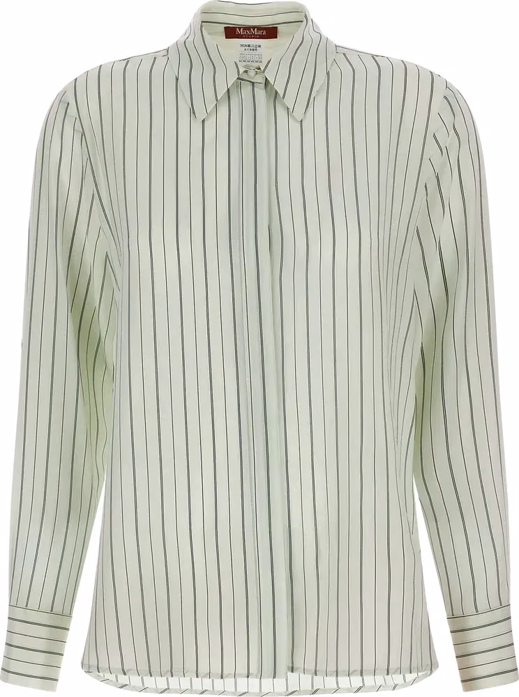 Max Mara Bicolor Silk Blouse