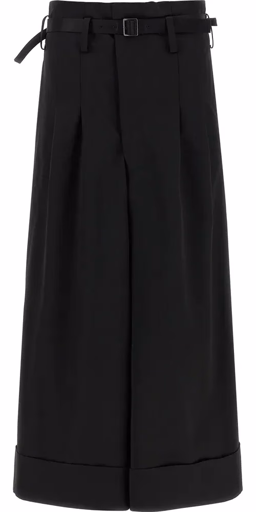 Junya Watanabe Black Acetate Flared Pants