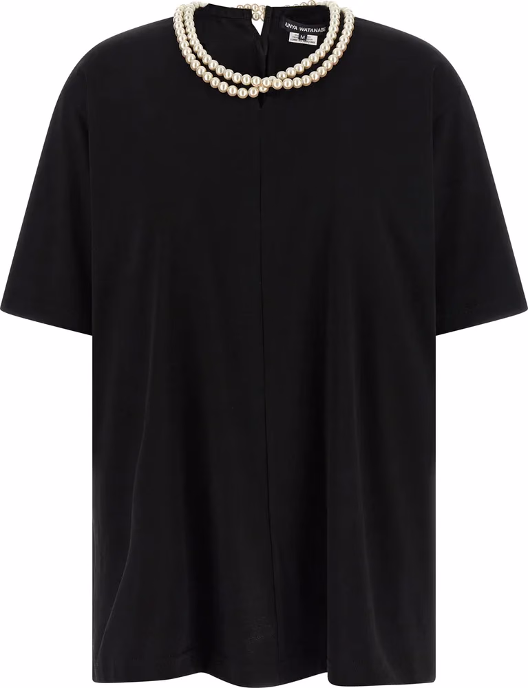 Junya Watanabe Black Cotton T-Shirt