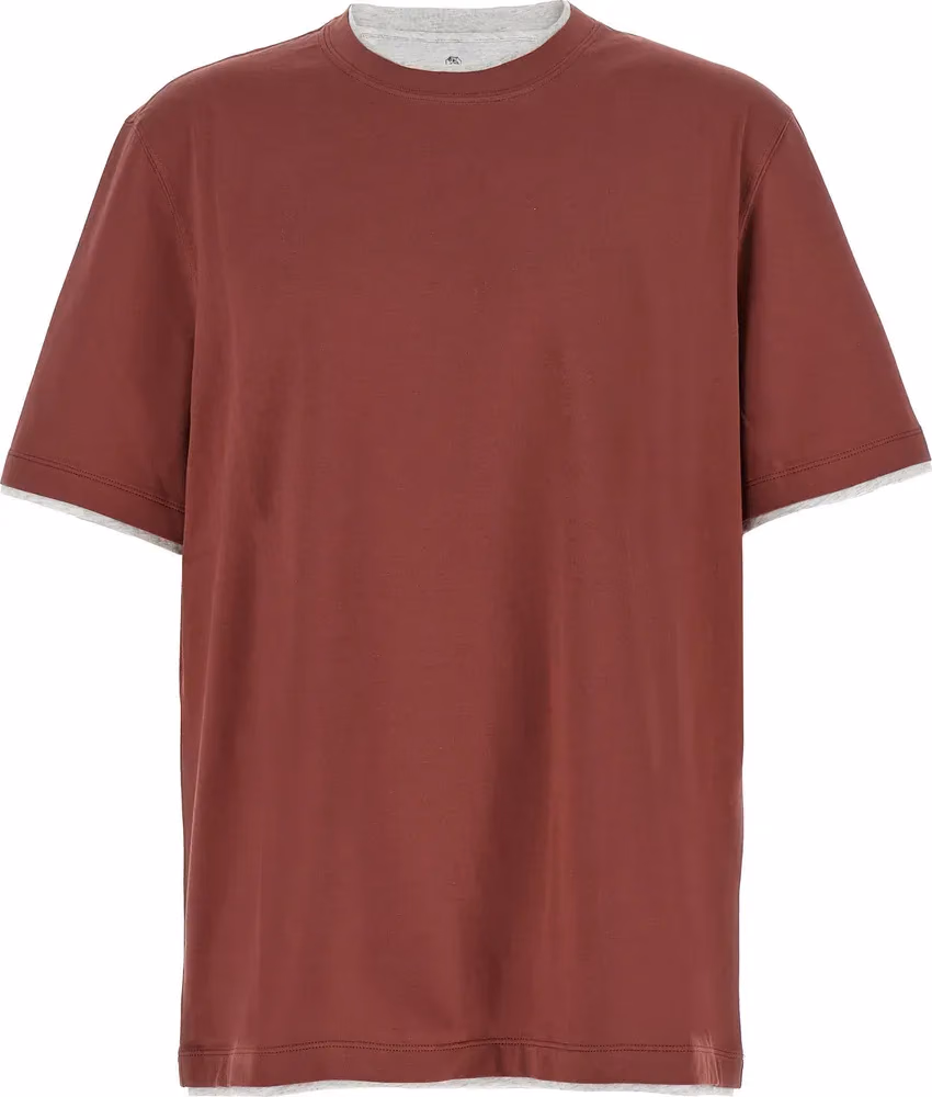 Brunello Cucinelli Multicolor Cotton T-Shirt