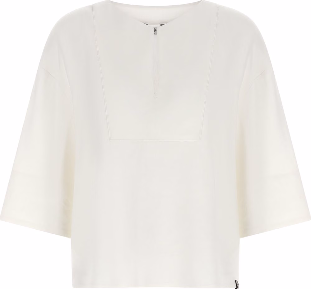 Max Mara White Linen Blouse
