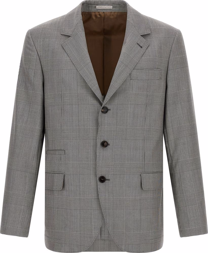 Brunello Cucinelli Gray Virgin Wool Blazer
