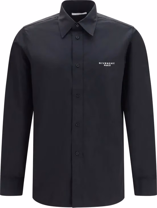 Givenchy Black Cotton Dress Shirt