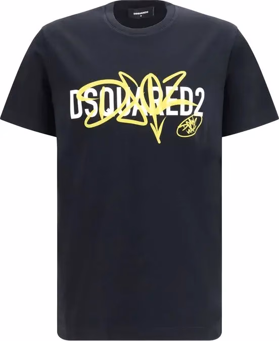 Dsquared² Black Cotton T-Shirt