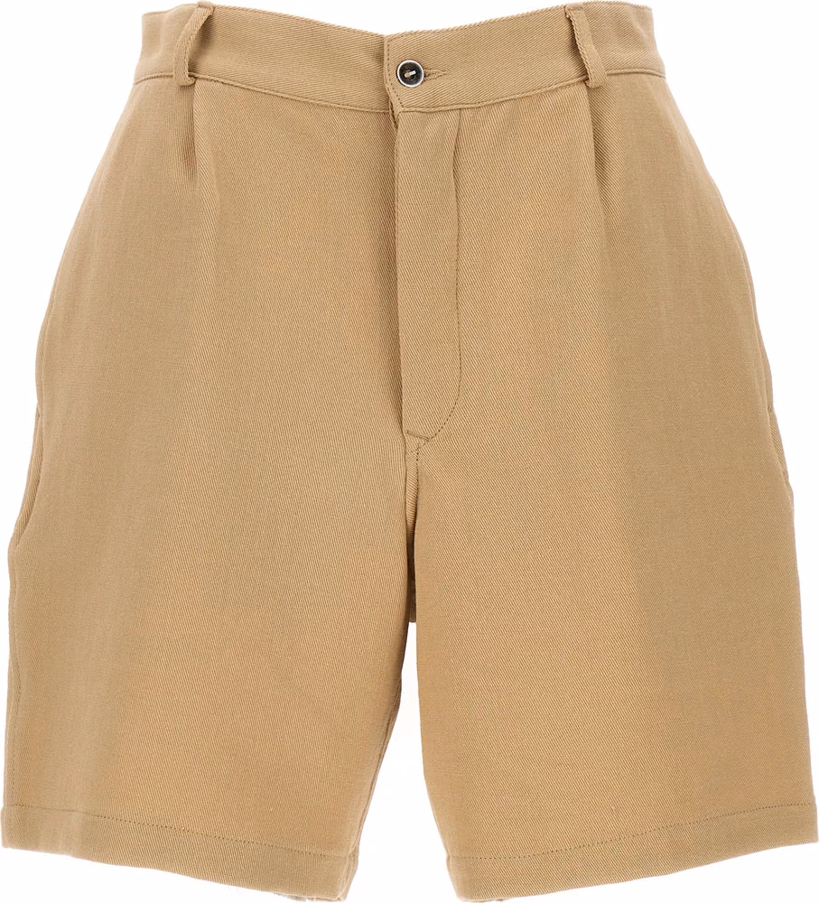 Fortela Beige Cotton Bermuda Shorts