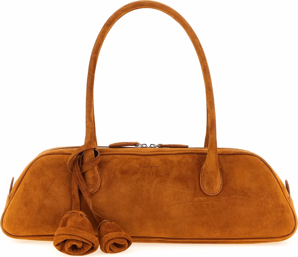 Magda Butrym Brown Calfskin Shoulder Bag