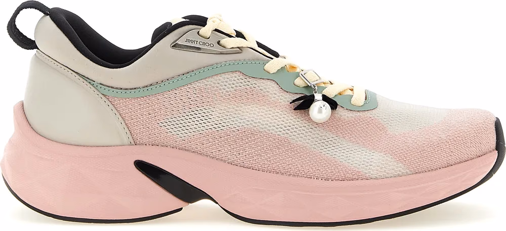 Jimmy Choo Multicolor Tencel Athletic Sneakers
