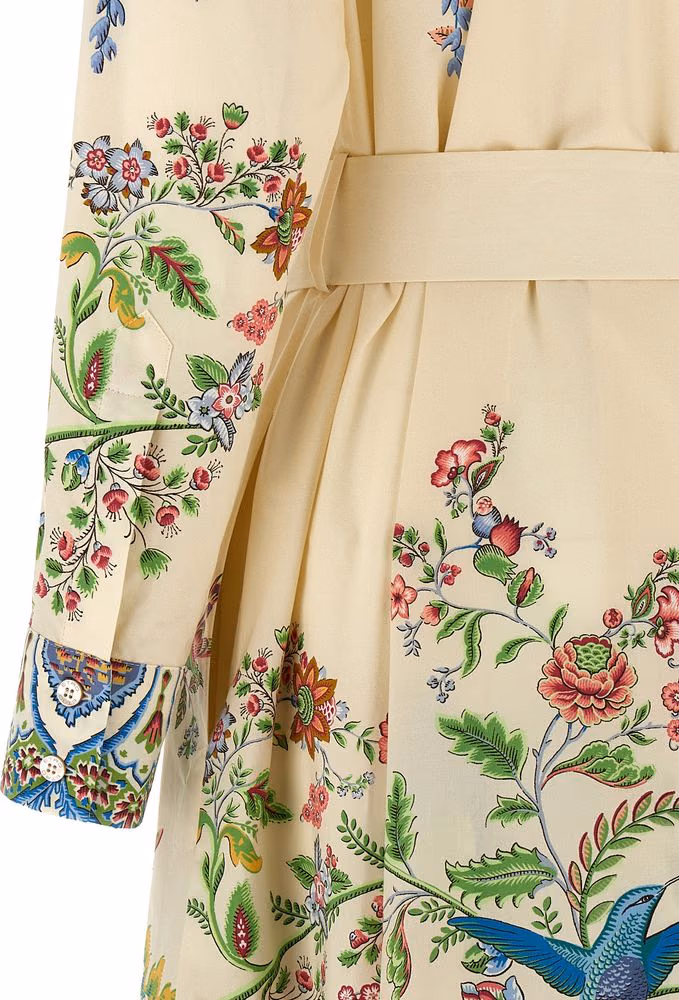 Etro Multicolor Cotton Long Dress