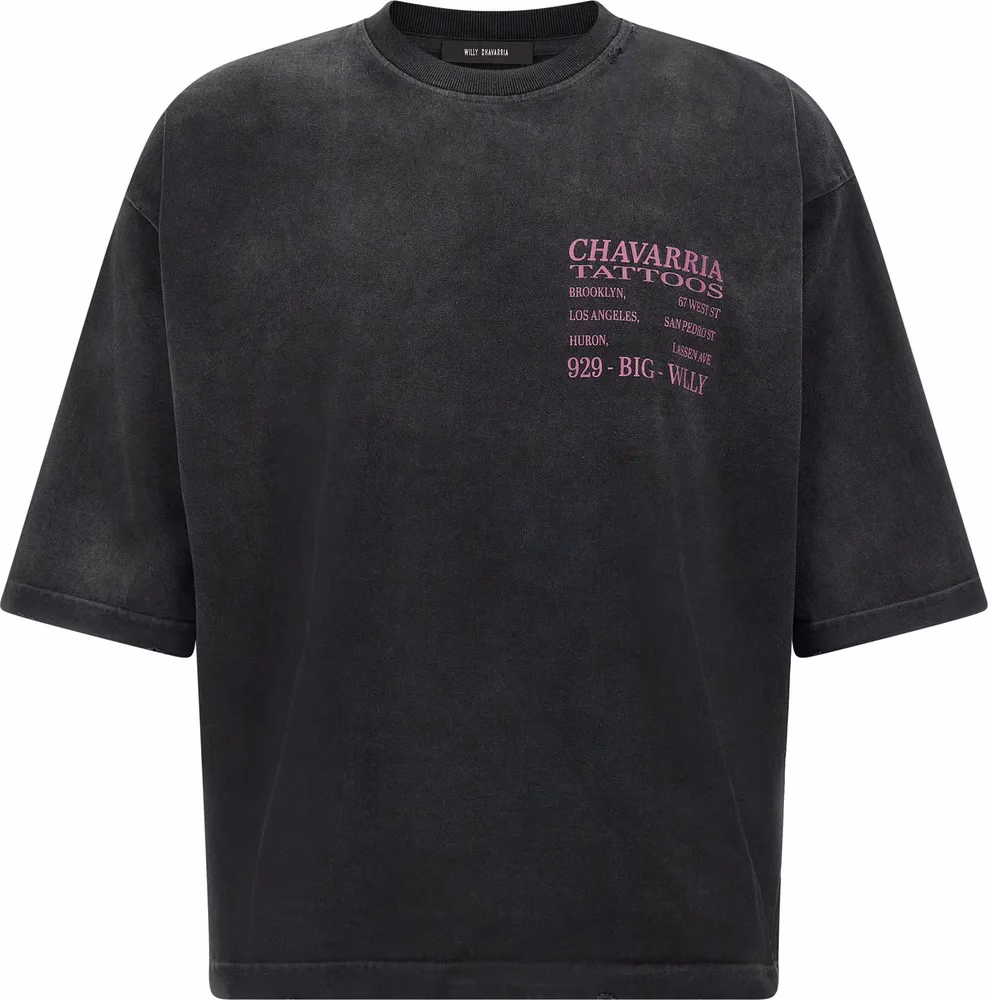 WILLY CHAVARRIA Black Cotton T-Shirt