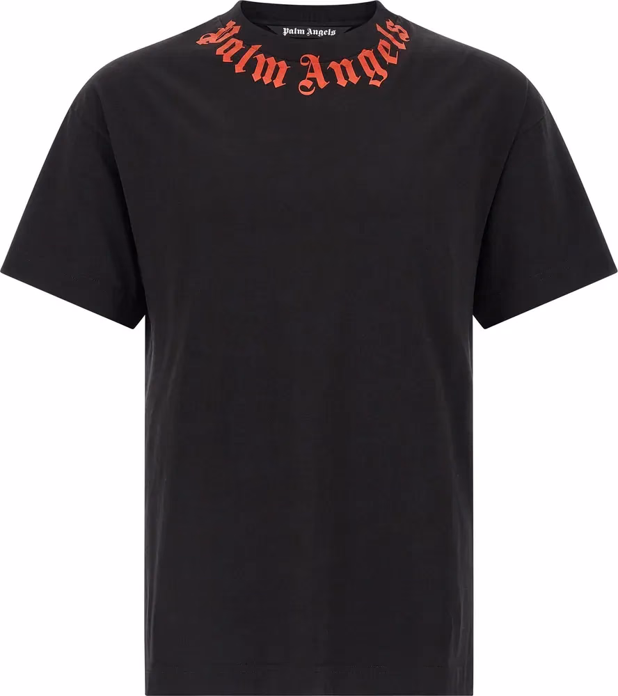 Palm Angels Black Cotton T-Shirt
