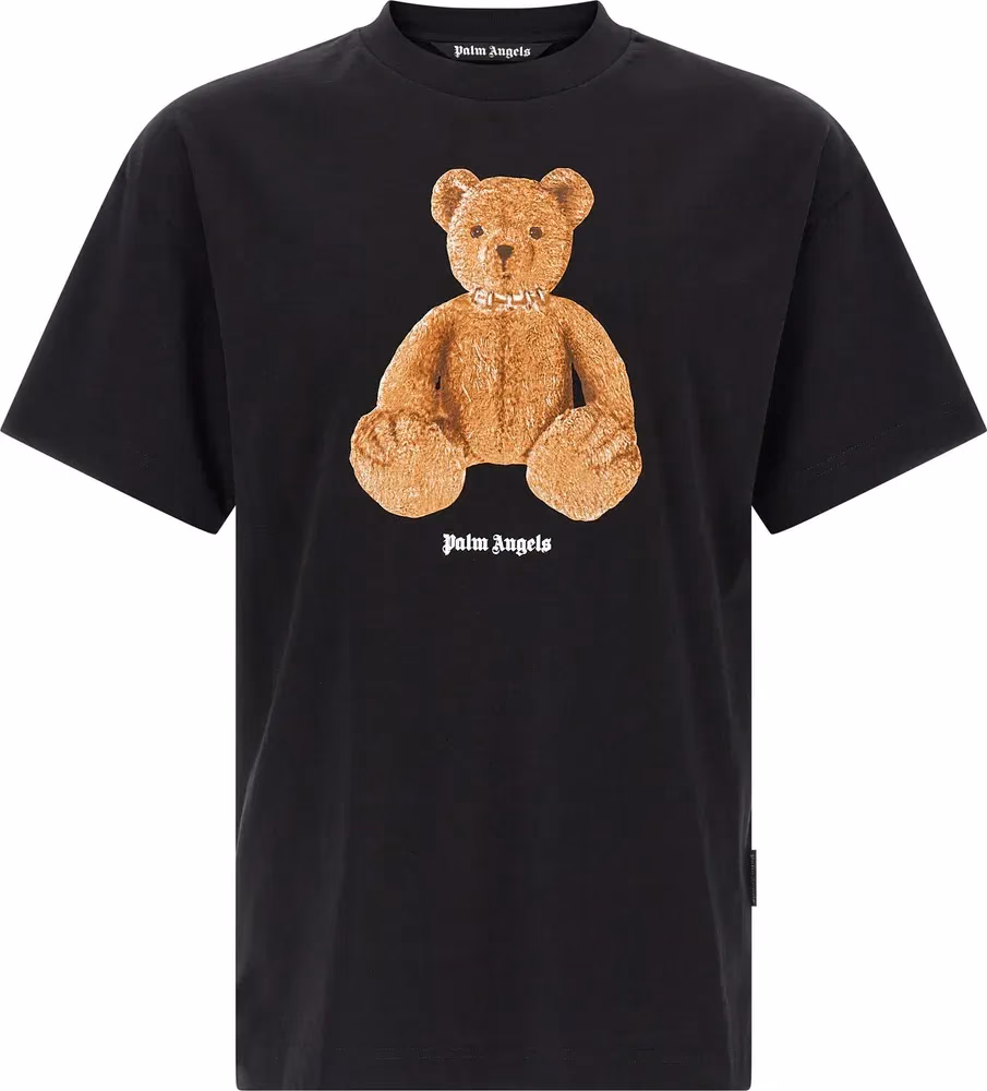 Palm Angels Black Cotton T-Shirt