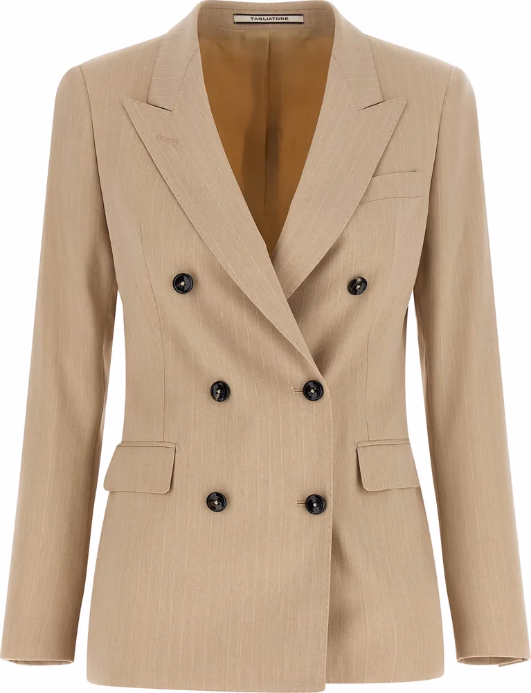 Tagliatore Beige Polyester Blazer