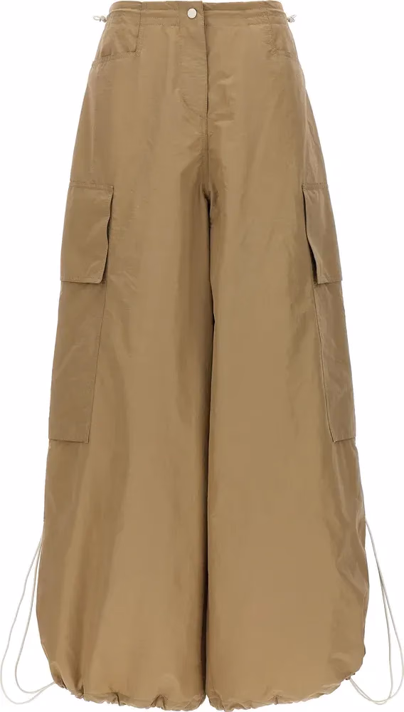 Palm Angels Beige Polyamide Casual Pants