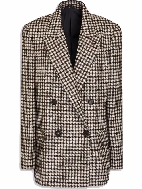 Brunello Cucinelli Brown Alpaca Leather Blazer