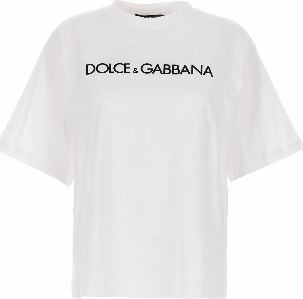 Dolce & Gabbana White Cotton T-Shirt