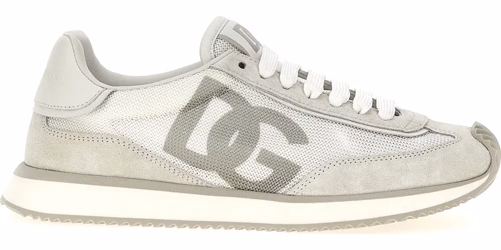 Dolce & Gabbana White Calfskin Athletic Sneakers