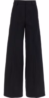 Black Cotton Casual Pants