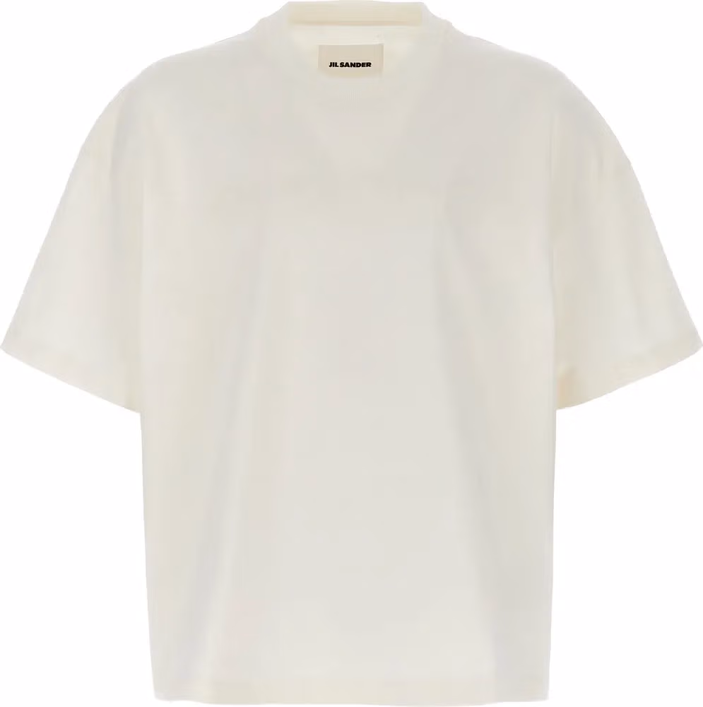 Jil Sander White Cotton T-Shirt