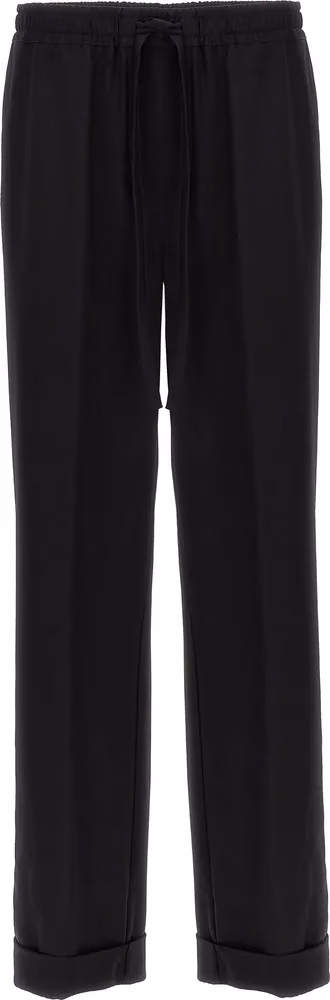 Dolce & Gabbana Black Virgin Wool Casual Pants