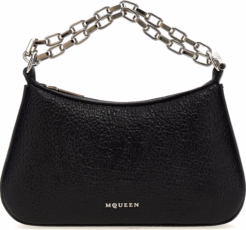 Alexander McQueen Black Lamb Leather Handbag