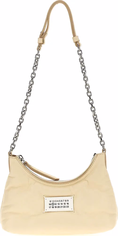 Maison Margiela White Lamb Leather Shoulder Bag