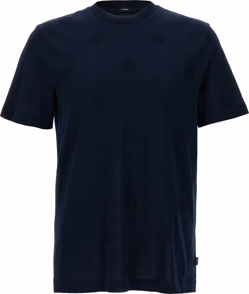 Hugo Boss Blue Cotton T-Shirt