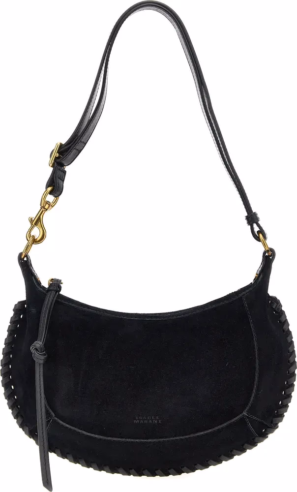 Isabel Marant Black Calfskin Shoulder Bag