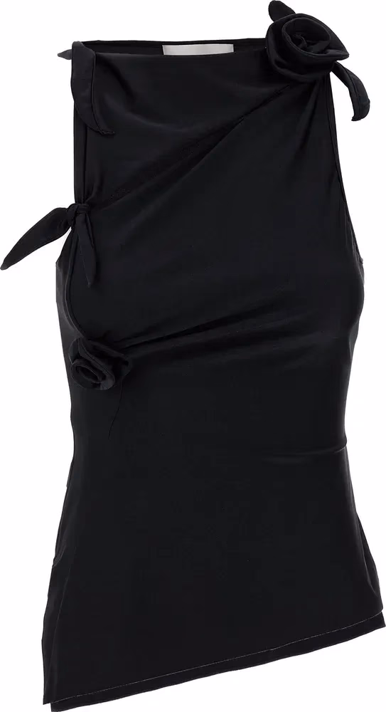 Coperni Black Polyamide Tank Tops