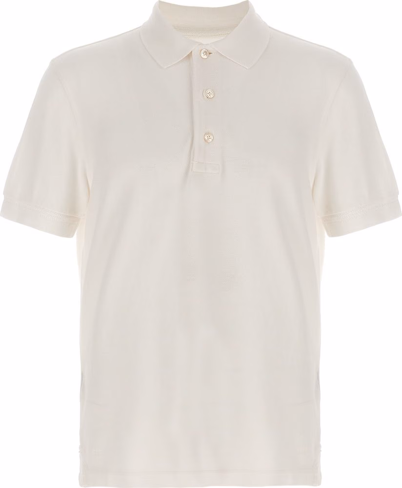 Tom Ford White Lyocell Polo Shirt