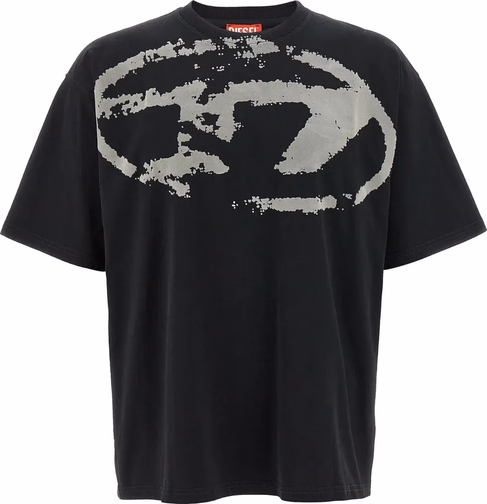 Diesel Black Cotton T-Shirt