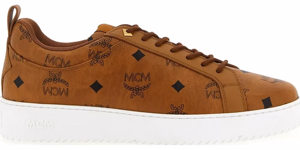 MCM Brown Polyethylene Low Top Sneakers