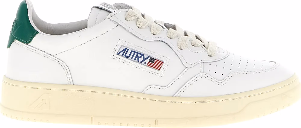 Autry Bicolor Goatskin Low Top Sneakers