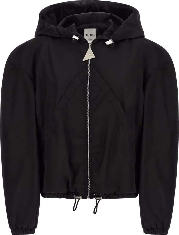 The Attico Black Polyamide Bomber
