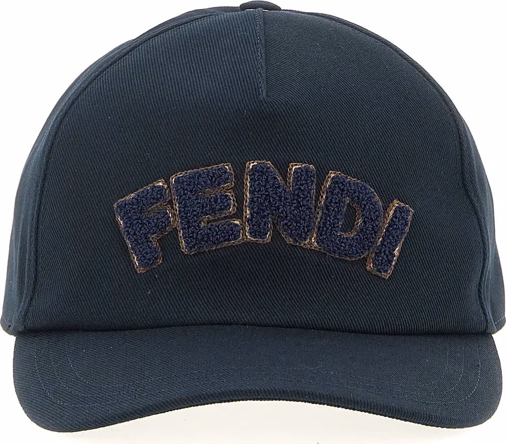 Fendi Blue Cotton Cap (Baseball Hat)