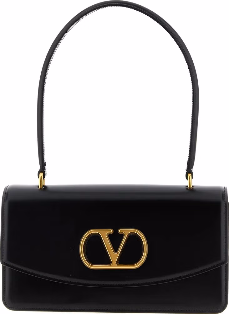 Valentino Garavani Black Calfskin Shoulder Bag