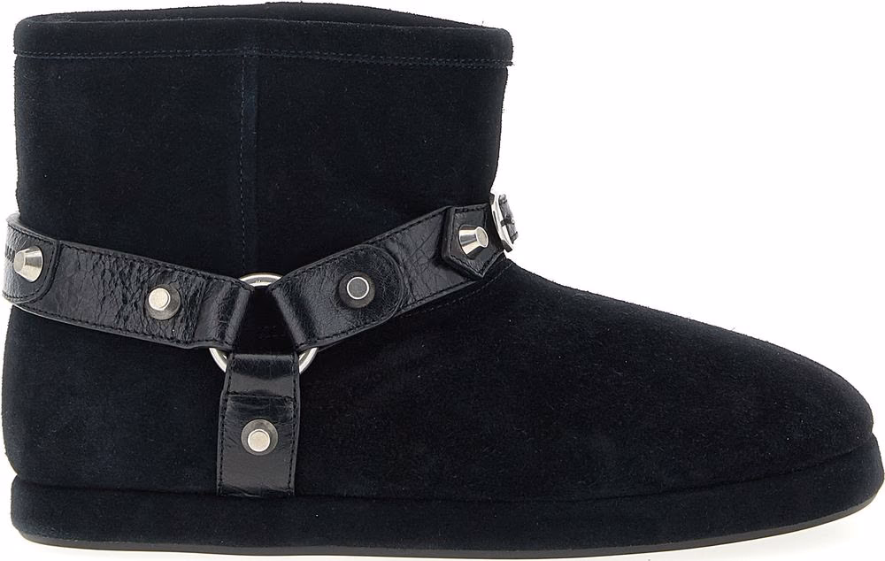 Balenciaga Black Calfskin Ankle Boots