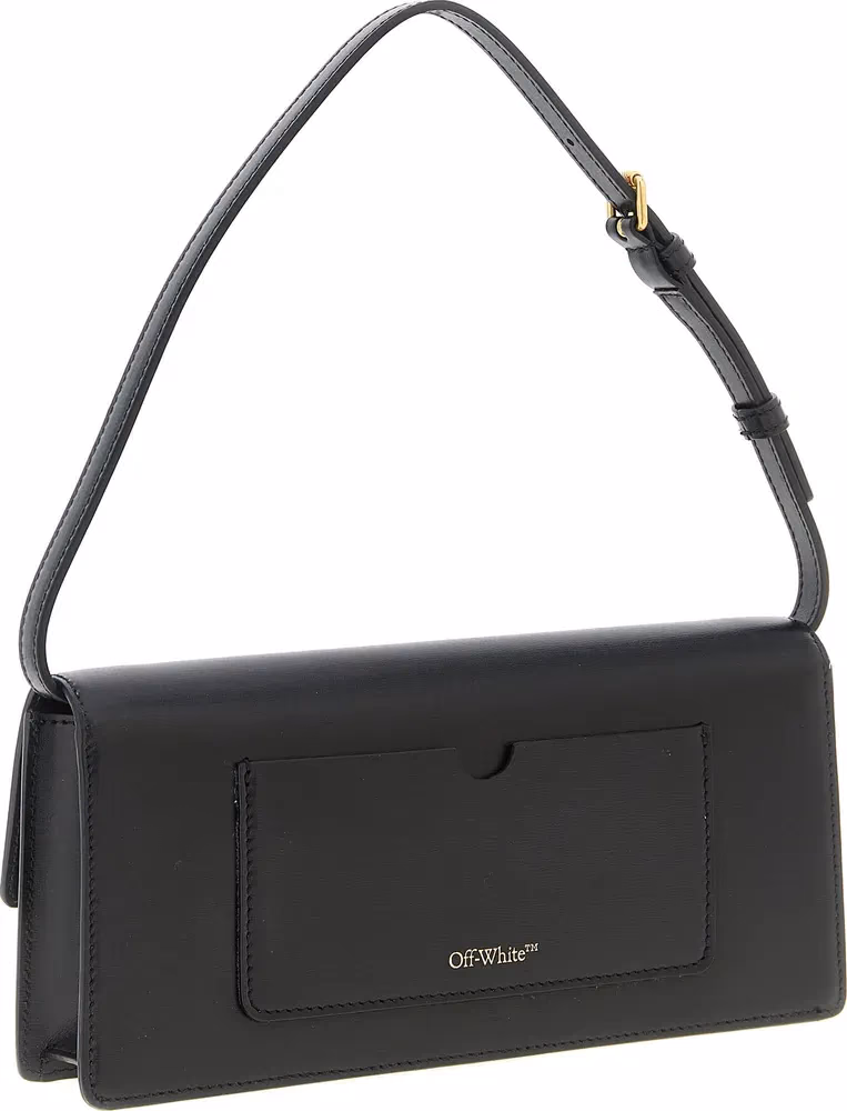 Off-White Black Polyester Shoulder Bag
