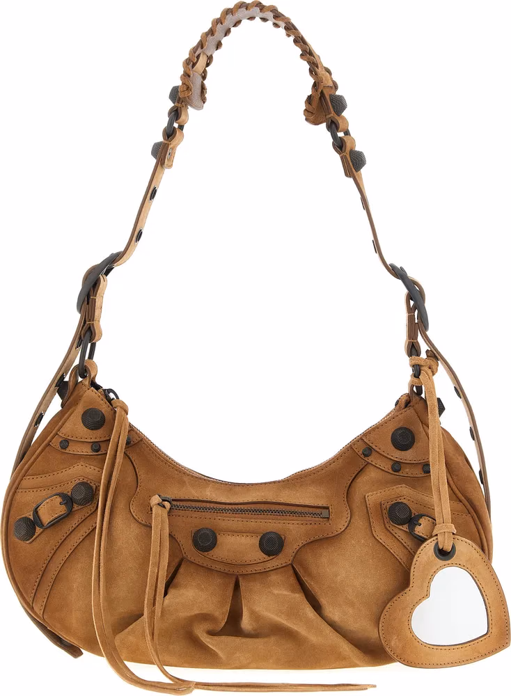 Balenciaga Brown Calfskin Shoulder Bag