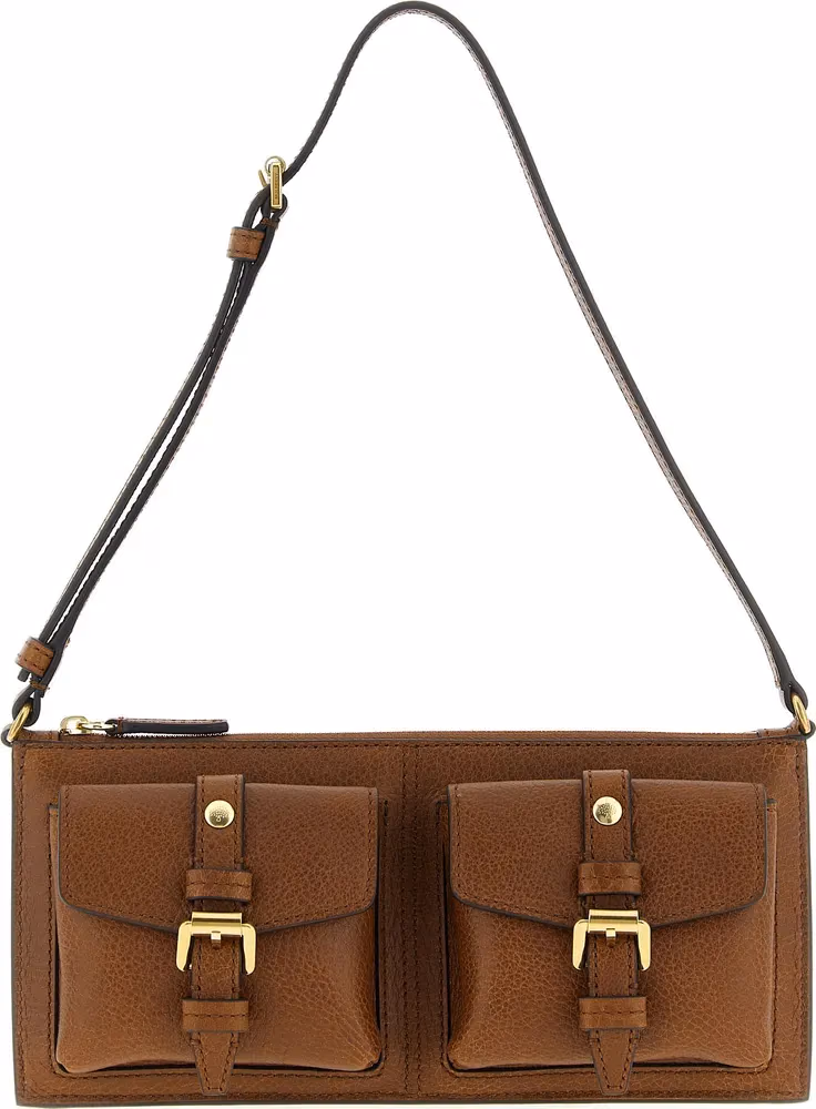 Mulberry Brown Calfskin Shoulder Bag