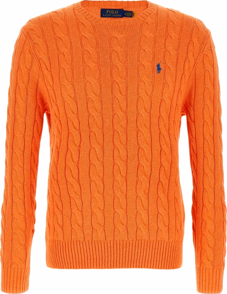 Polo Ralph Lauren Orange Cotton Cardigan