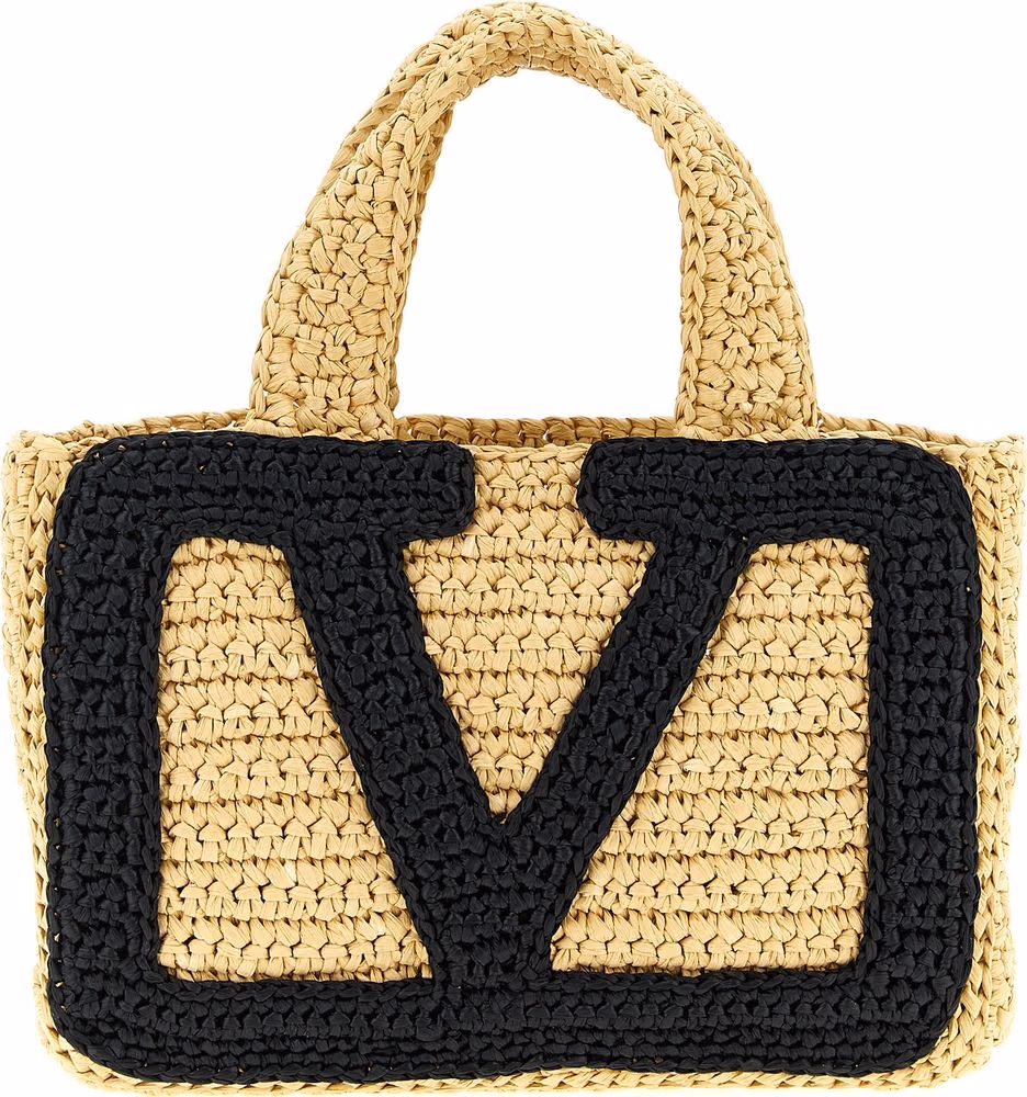 Valentino Garavani Black Viscose Tote Bag