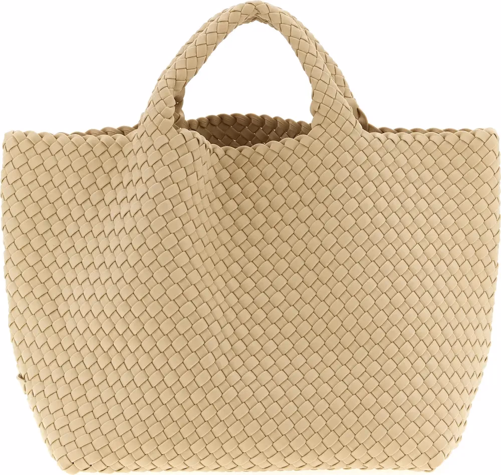 NAGHEDI Beige Neoprene Tote Bag