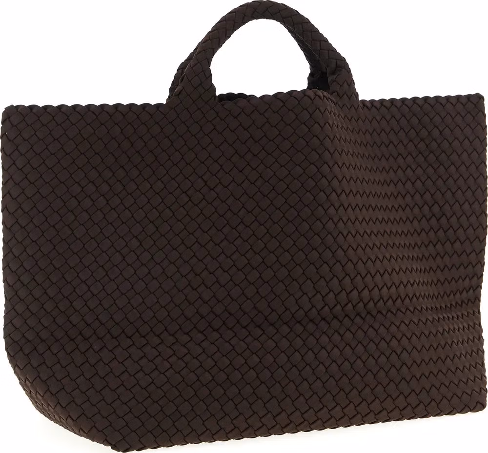 NAGHEDI Brown Neoprene Tote Bag