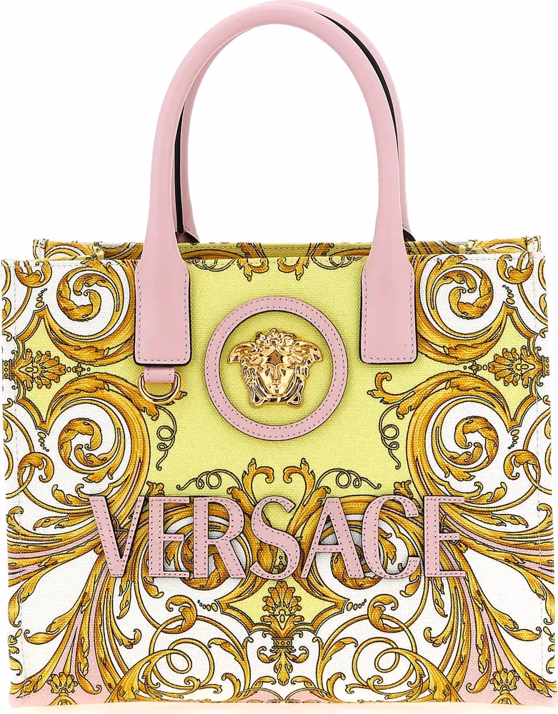 Versace Multicolor Cotton Tote Bag