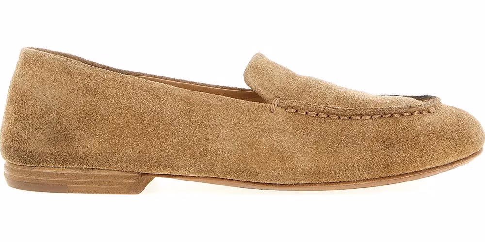 Marsell Beige Calfskin Slip-On Loafers