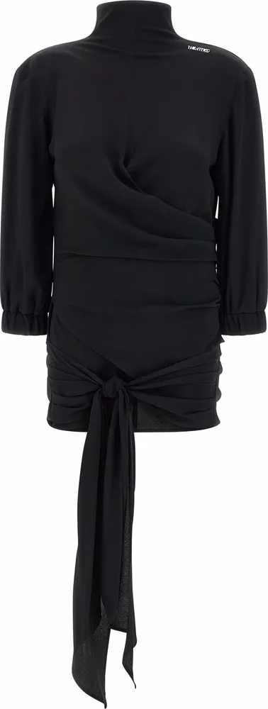 The Attico Black Acetate Tank Tops