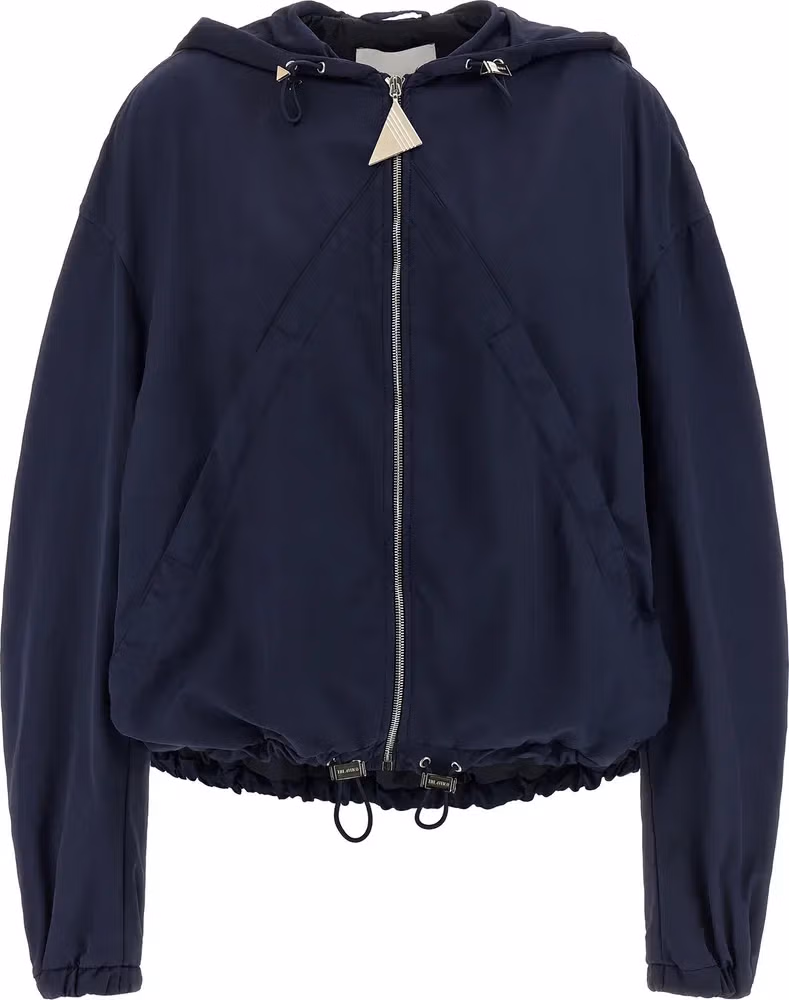 The Attico Blue Polyamide Bomber